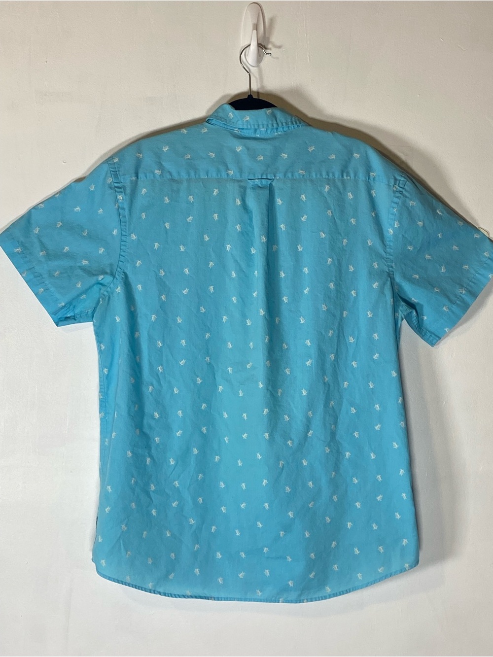 IZOD SeaTurtle Print Button Down Shirt Men XL Coastal Preppy Beach Vacation - Picture 5 of 7